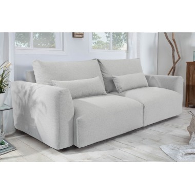 Sofa Hamptons 3 osobowa 240cm tkanina szara / 40563