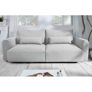 Sofa Hamptons 3 osobowa 240cm tkanina szara / 40563