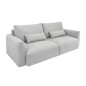 Invicta Sofa Hamptons 3 osobowa 240cm tkanina szara / 40563