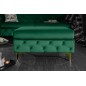 Invicta MODERN BAROCK Pufa szmaragdowozielona 92 x 45 x 62cm / 39611