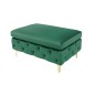 Invicta MODERN BAROCK Pufa szmaragdowozielona 92 x 45 x 62cm / 39611