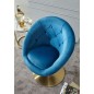 Fotel obrotowy klubowy Velvet Blue aksamit / WL6.301