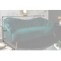 Invicta Sofa ARIELLE 220 cm turkusowy aksamit / 40752