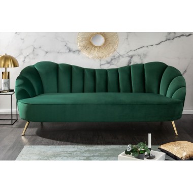 Sofa ARIELLE 220cm aksamit butelkowa zieleń / 40749