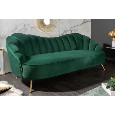 Sofa ARIELLE 220cm aksamit butelkowa zieleń / 40749