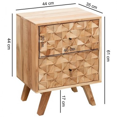 WOHNLING szafka nocna REWA 44 cm akacja