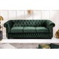 Invicta Sofa Chesterfield 3 osobowa zielony / 40483