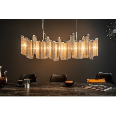 Lampa wisząca Elegance 118 cm srebrna / 39107