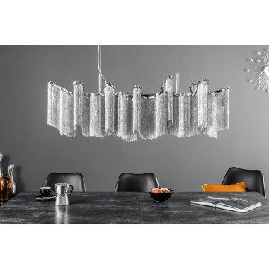 Lampa wisząca Elegance 118 cm srebrna / 39107