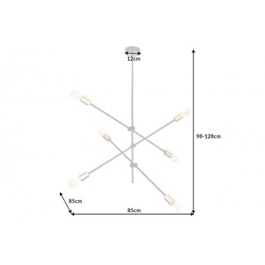 Lampa wisząca Variation czarny złoty / 40773