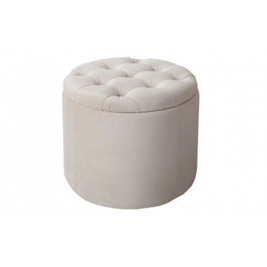 Pufa Modern Barock Storage 50cm aksamitny beż  40738