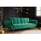 Invicta Sofa rozkładana Boutique szmaragdowo-zielony aksamit / 40566