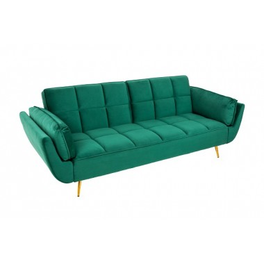 Sofa rozkładana Boutique szmaragdowo-zielony aksamit / 40566