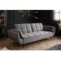 Invicta Sofa rozkładana Boutique szary aksamit 213cm / 40567