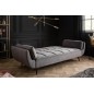 Invicta Sofa rozkładana Boutique szary aksamit 213cm / 40567