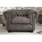 Fotel CHESTERFIELD antyczny szary / 40519