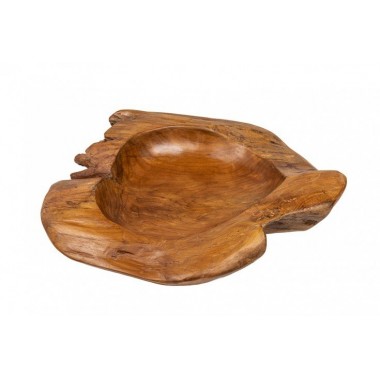 Misa z drewna korzeniowego naturalny teak 30 cm / 18117