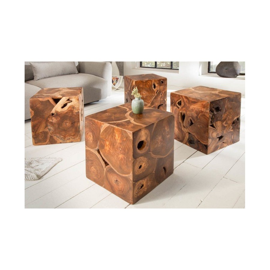 Invicta Stolik kawowy Square 40cm teak / 39226