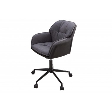 Krzesło biurowe Lounger szary antracyt / 40864