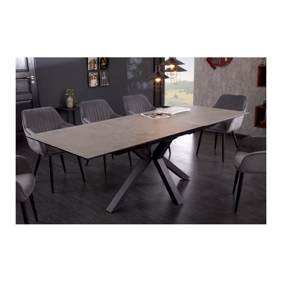 Invicta Stół do jadalni Eternity ceramiczny imitacja betonu180-225cm/ 41091