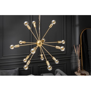 SPUTNIK LAMPA wisząca 85cm złota  41108