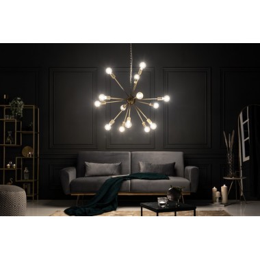 SPUTNIK LAMPA wisząca 85cm złota  41108