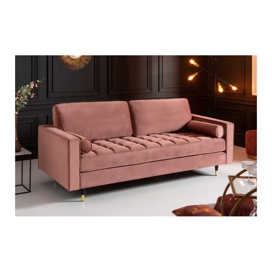 Invicta Sofa COZY VELVET altrosa aksamit 220cm / 41071