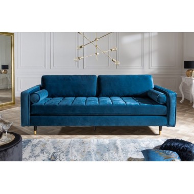 Elegancka Sofa COZY VELVET 225 cm aqua velvet / 39844