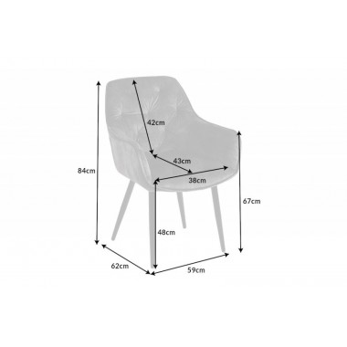 Designerskie krzesło MILANO szarozielony aksamit z pikowaniem Chesterfield  41180