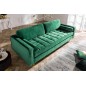 Invicta Sofa COZY VELVET szmaragdowo zielony aksamit 220cm / 39845