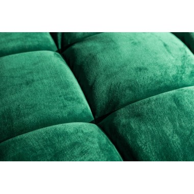 Elegancka Sofa COZY VELVET 225 szmaragdowo zielony aksamit / 39845