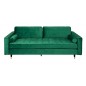 Invicta Sofa COZY VELVET szmaragdowo zielony aksamit 220cm / 39845