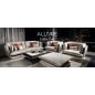 Włoska Sofa ALLURE tapicerowana 2 osobowa 195cm / ADORA