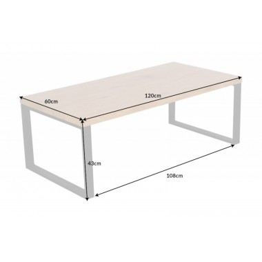 Stolik kawowy Loft 120 cm dąb / 41209