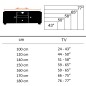 WOHNLING szafka RTV lite drewno sheesham 145cm / WL1.745