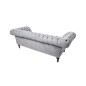 Invicta Sofa Paris II 230cm szara tkanina strukturalna / 40147