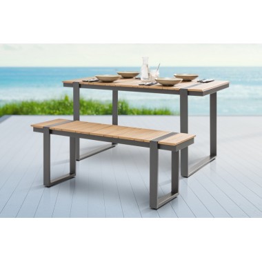 Ławka ogrodowa Tampa Lounge 125cm polywood natural / 40932