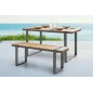 Invicta Ławka ogrodowa Tampa Lounge 125cm polywood natural / 40932