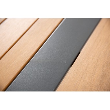 Ławka ogrodowa Tampa Lounge 125cm polywood natural / 40932