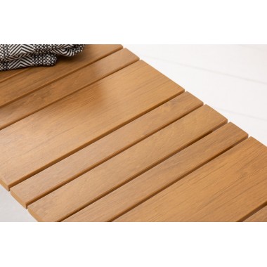 Ławka ogrodowa Tampa Lounge 125cm polywood natural / 40932