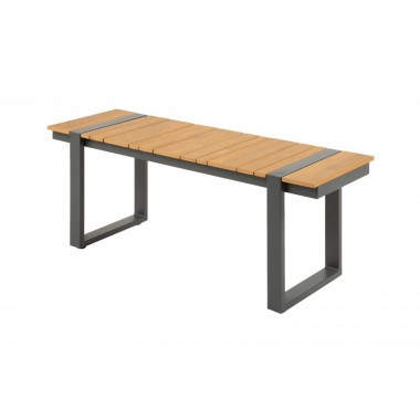 Ławka ogrodowa Tampa Lounge 125cm polywood natural / 40932