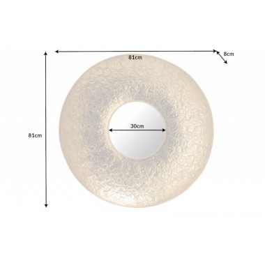 Lustro ścienne Unique 81cm złote / 41760