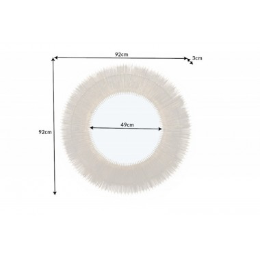 Lustro ścienne Sunshine 92cm złote / 41761