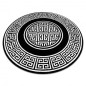 Dywan Versace meander czarny kość słoniowa Ø 150cm Dywan Versace meander czarny kość słoniowa Ø 150cm