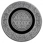 Dywan Versace meander czarny kość słoniowa Ø 150cm Dywan Versace meander czarny kość słoniowa Ø 150cm