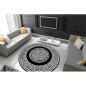 Dywan Versace meander czarny kość słoniowa Ø 150cm Dywan Versace meander czarny kość słoniowa Ø 150cm