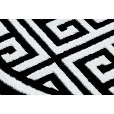 Dywan Versace meander czarny kość słoniowa Ø 150cm