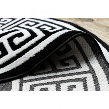 Dywan Versace meander czarny kość słoniowa Ø 150cm