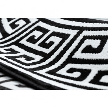 Dywan Versace meander czarny kość słoniowa Ø 150cm