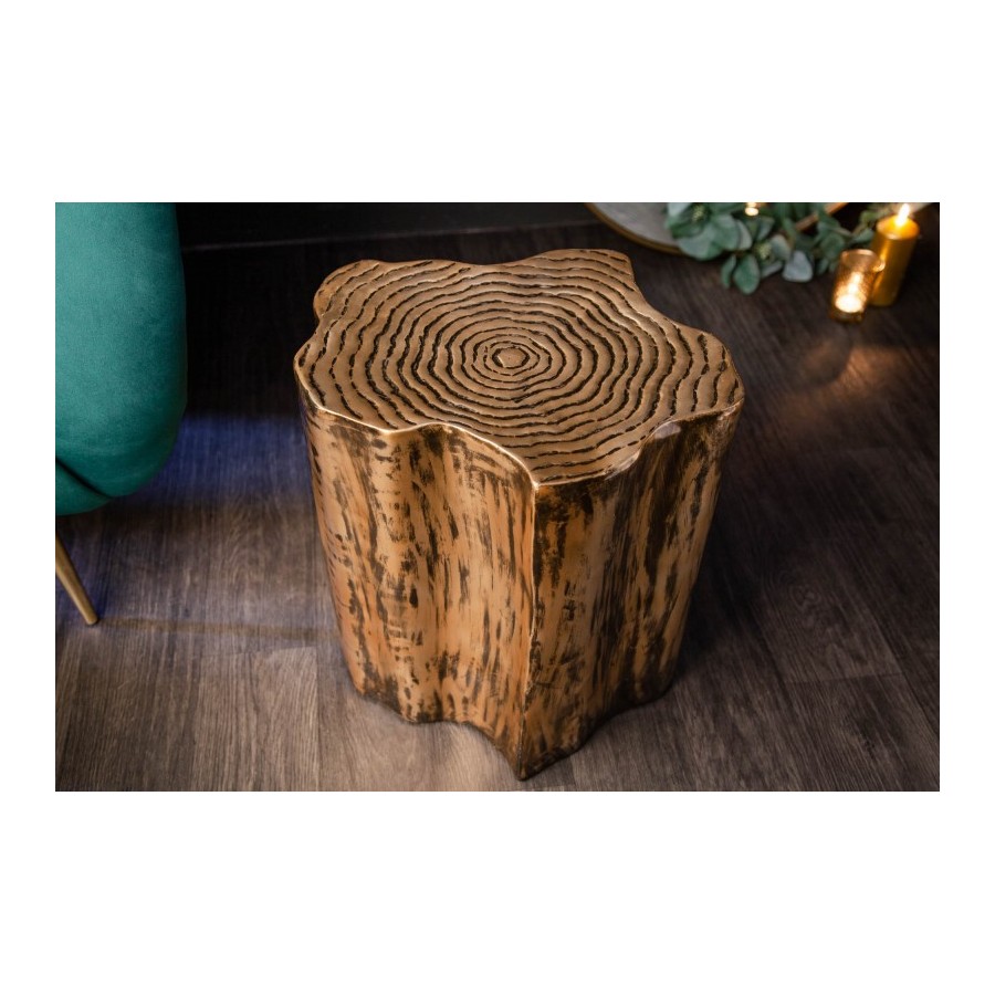 Invicta Stolik pomocniczy Organic Orient złoty / 40898